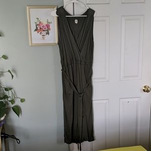 Olive green Gap jumpsuit